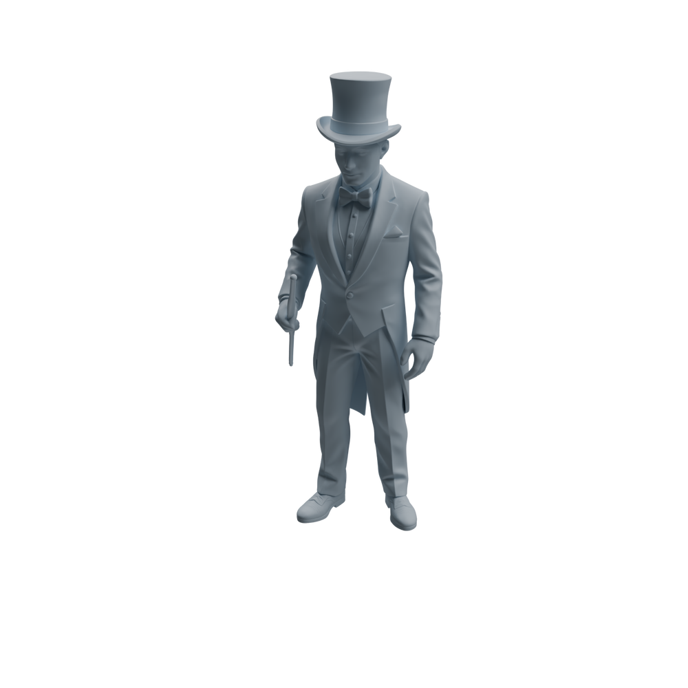 Detail view of MRY-SFW LYTR1045 Magician Performance Character Modern Model 3 pcs Model