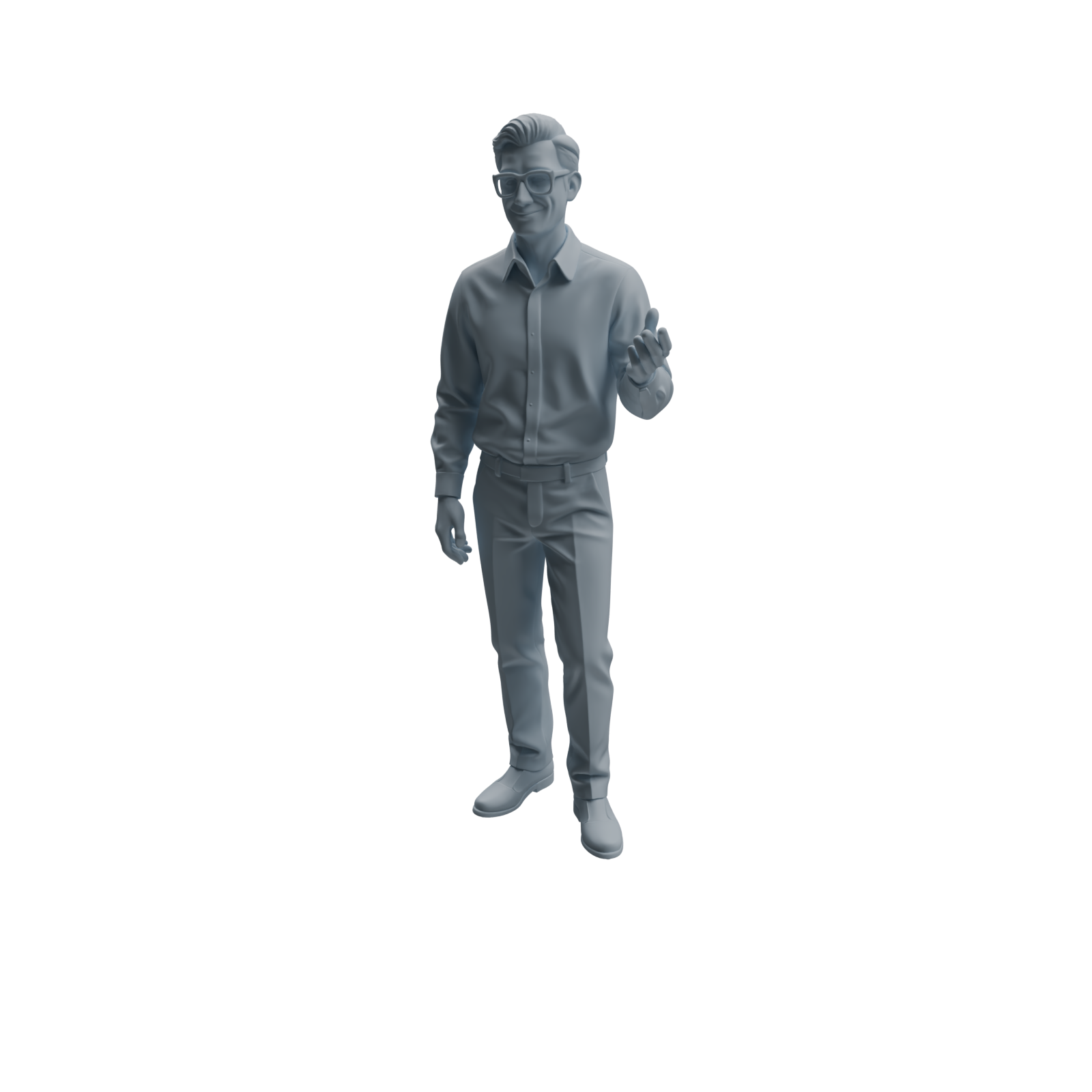 Detail view of MRY-SFW LYTR963 Workplace Speaker Lecturer Character Modern Model 4 pcs Model