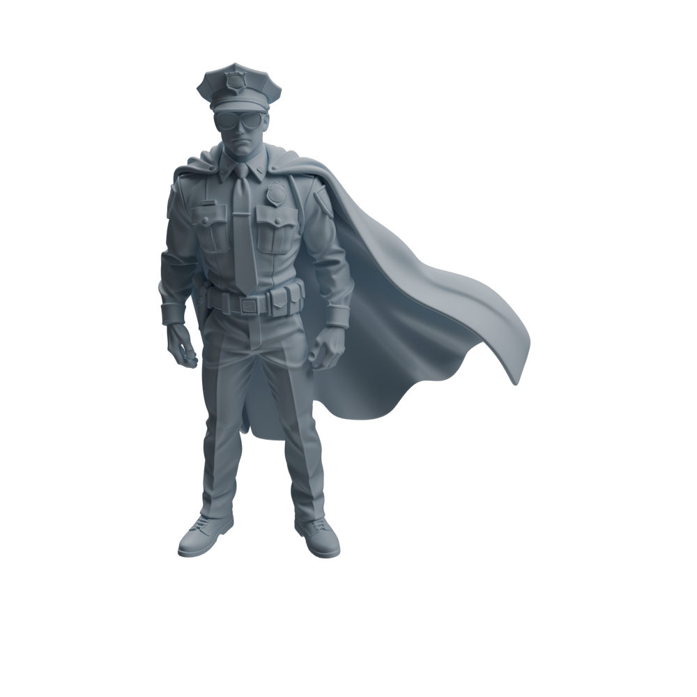 Detail view of MRY-SFW LYTR951 Tactical Cape Uniform Man Character Modern Model 4 pcs Model
