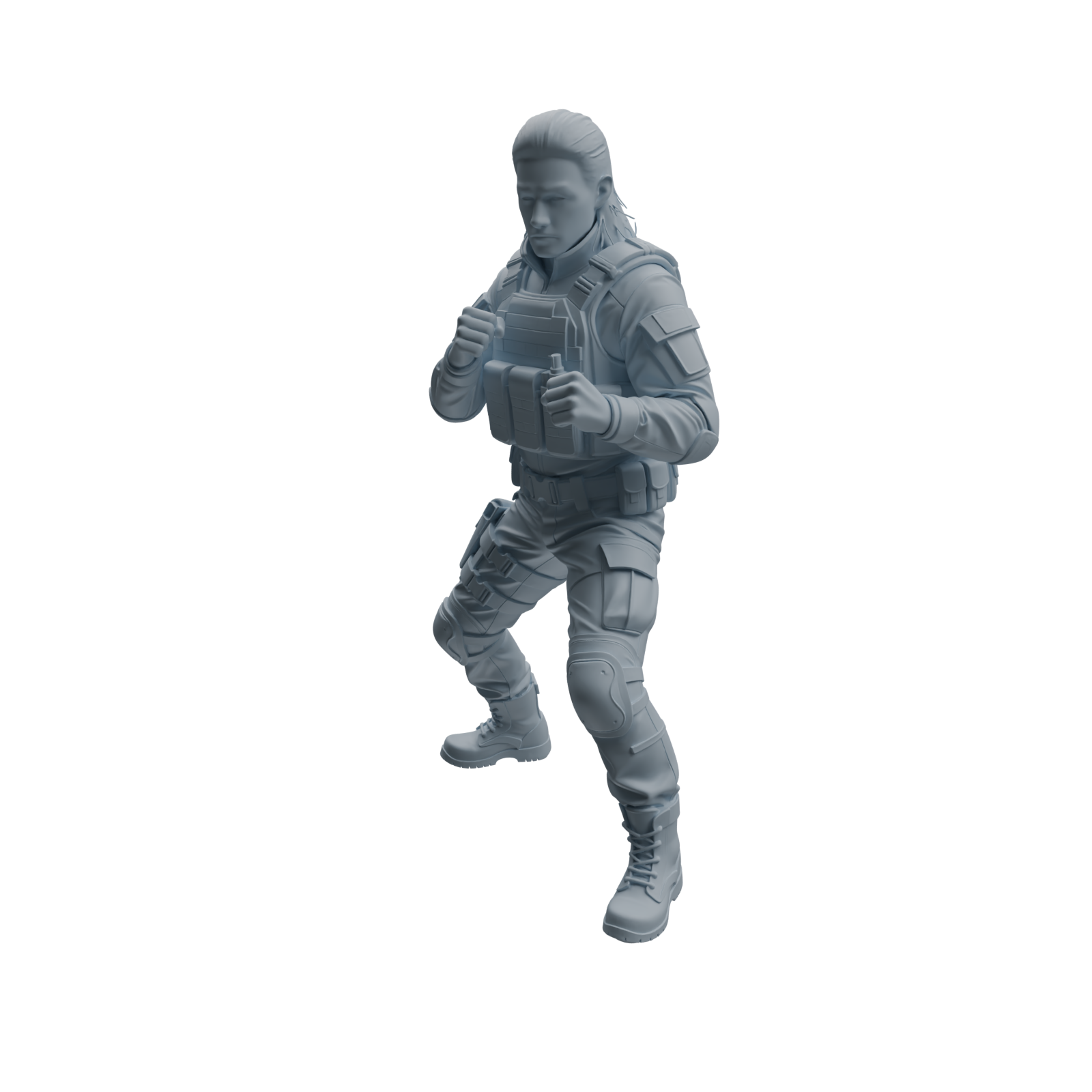 Detail view of MRY-SFW LYTR952 Tactical Gear Man Character Modern Model 4 pcs Model
