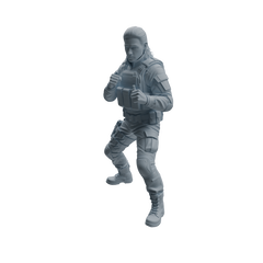 Detail view of MRY-SFW LYTR952 Tactical Gear Man Character Modern Model 4 pcs Model