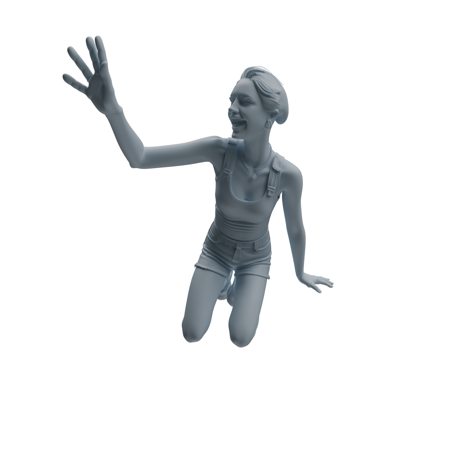 Detail view of MRY-SFW LYTR1042 Joyful Interactive Female Character Modern Model 4 pcs Model