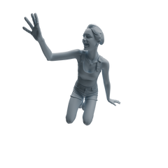 Detail view of MRY-SFW LYTR1042 Joyful Interactive Female Character Modern Model 4 pcs Model