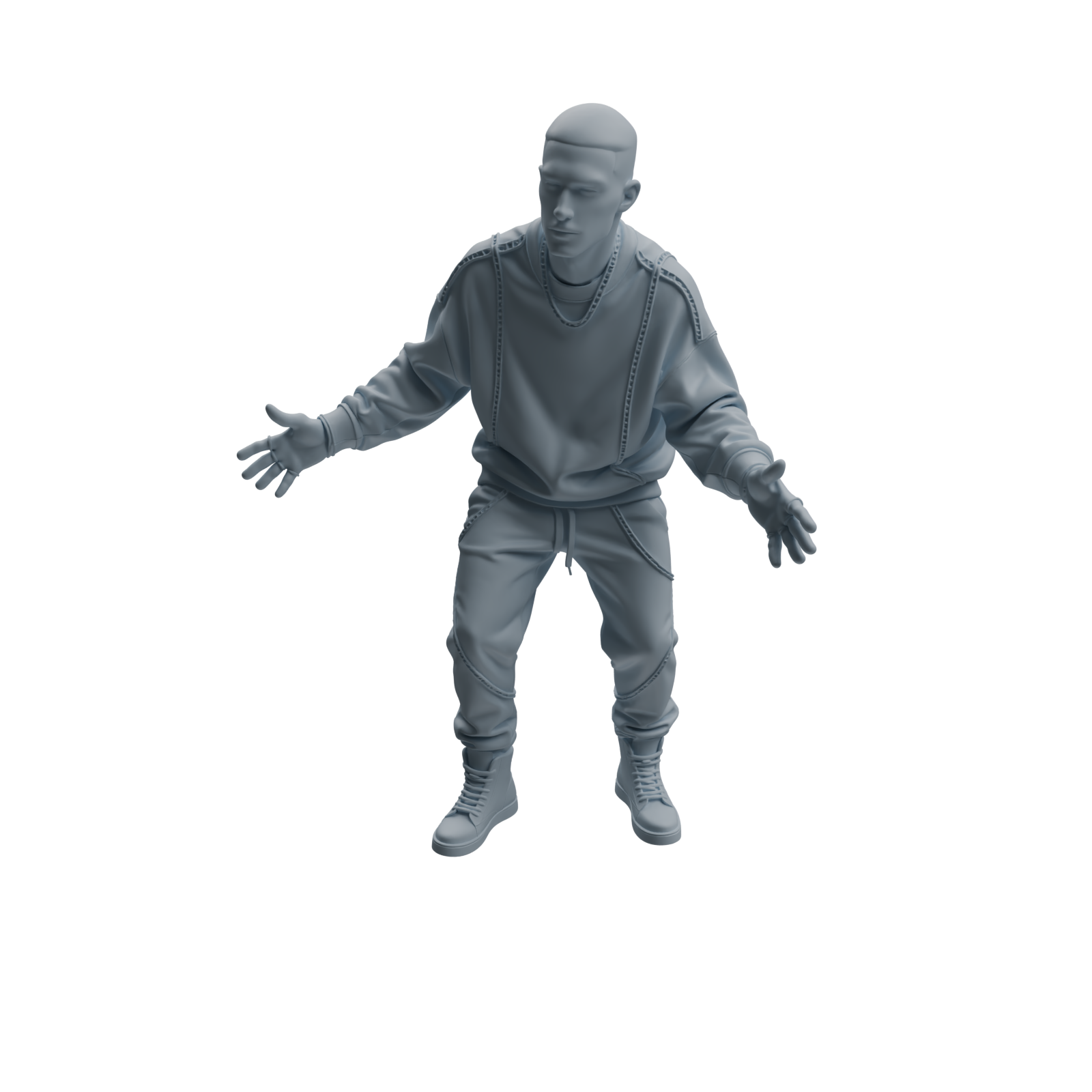 Detail view of MRY-SFW LYTR926 Nightclub Style Man Character Modern Model 4 pcs Model