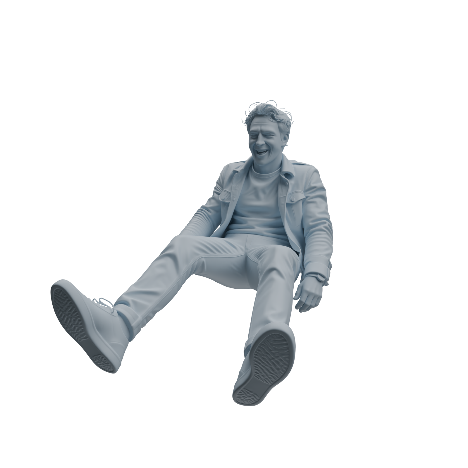Detail view of MRY-SFW LYTR1040 Dynamic Interactive Male Character Modern Model 4 pcs Model
