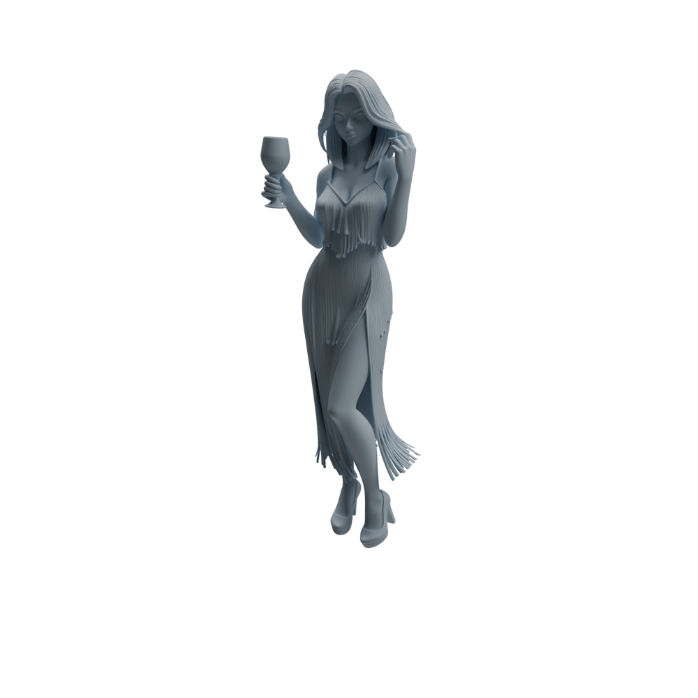 Detail view of MRY-SFW LYTR935 Banquet Female Guest Character Modern Model 4 pcs Model