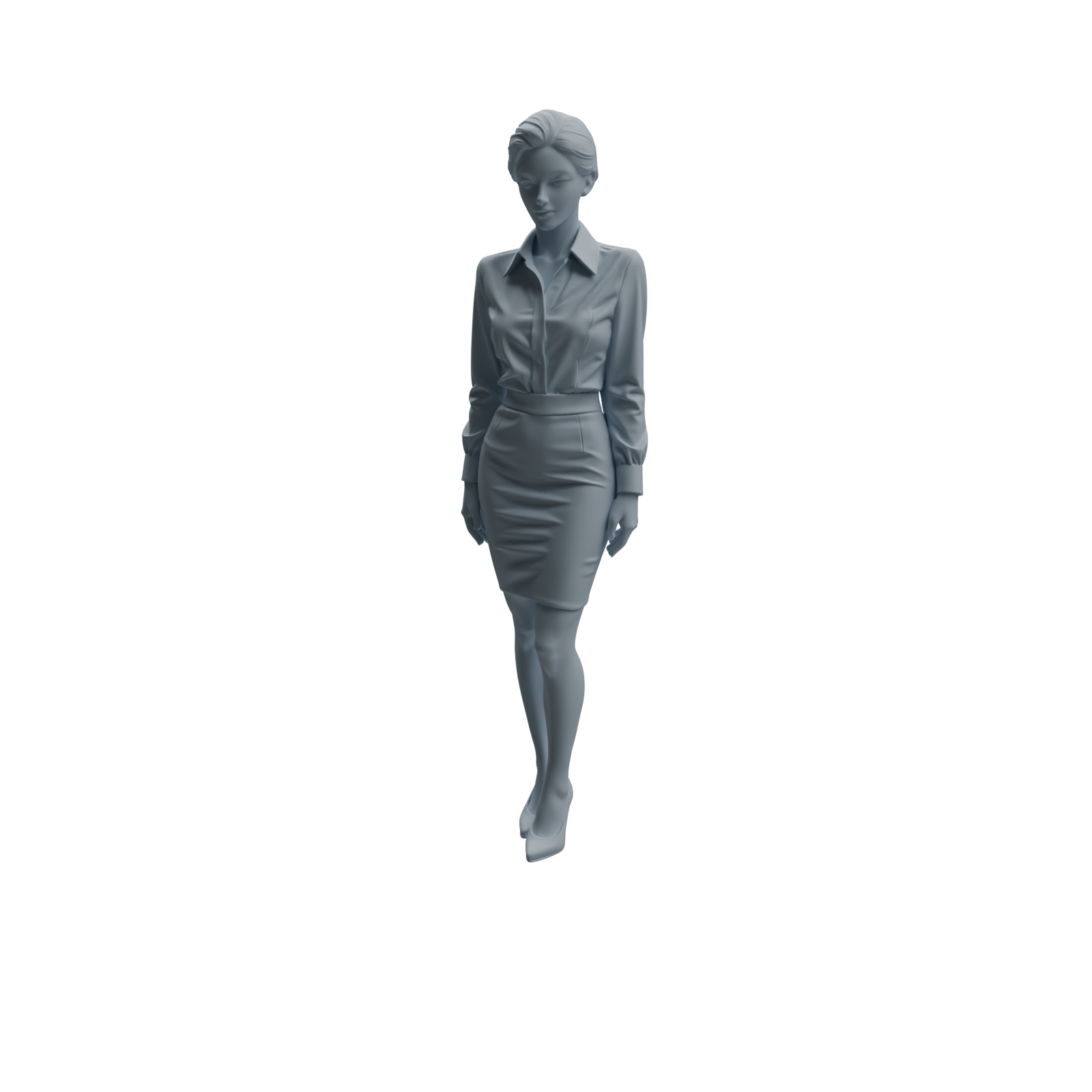 Detail view of MRY-SFW LYTR974 Office-Scenario Professional Woman Character Modern Model 4 pcs Model