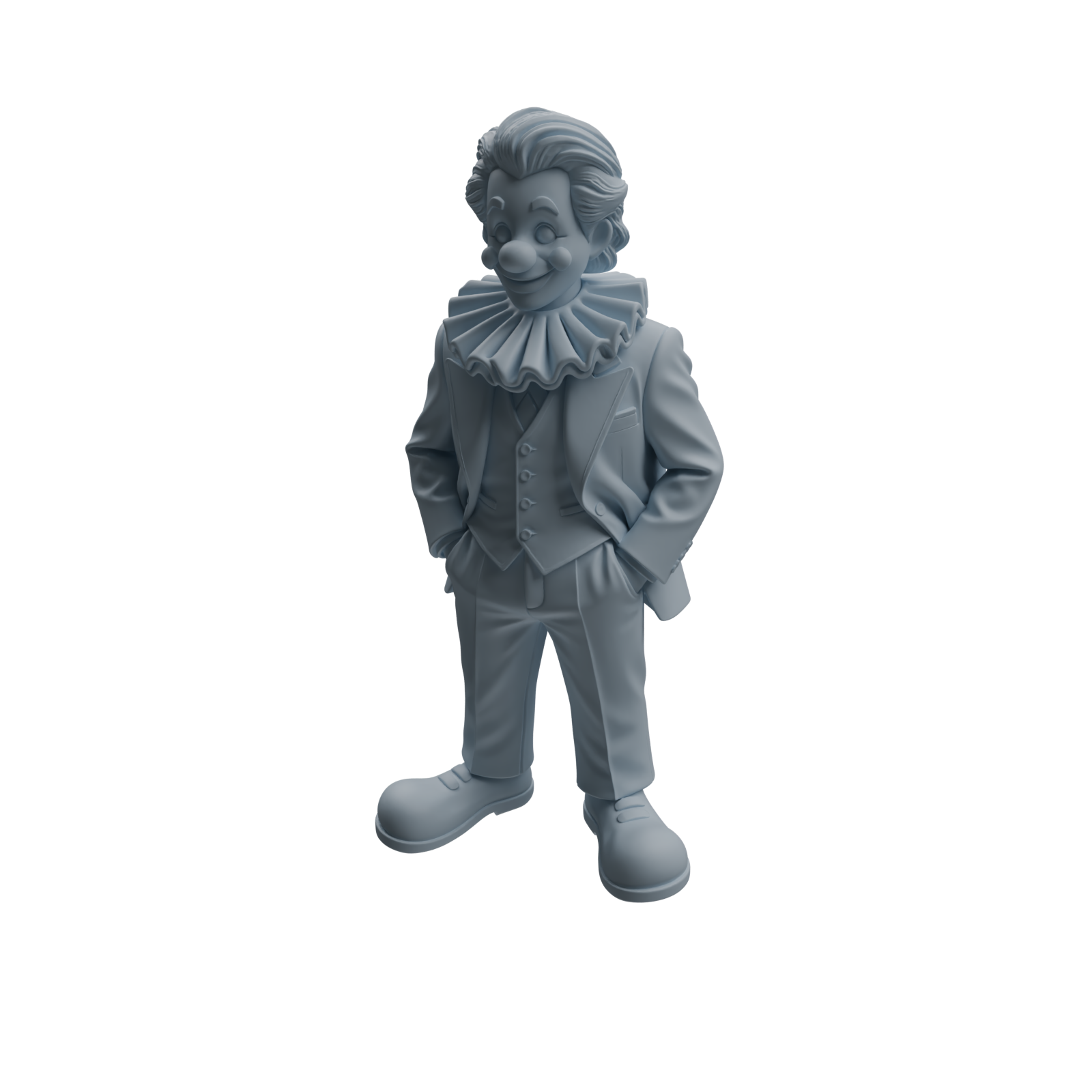 Detail view of MRY-SFW LYTR1056 Circus Clown Performance Pose Character Modern Model 3 pcs Model