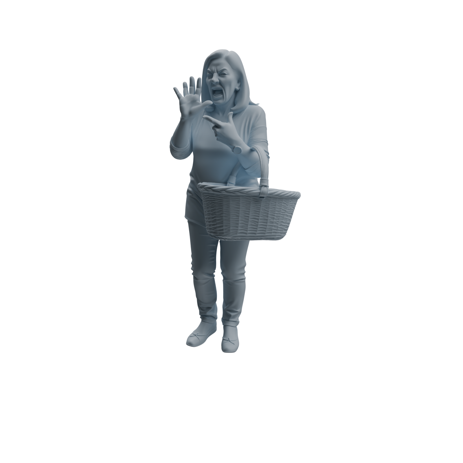 Detail view of MRY-SFW LYTR995 Market Elderly Shopper Character Modern Model 4 pcs Model