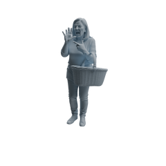 Detail view of MRY-SFW LYTR995 Market Elderly Shopper Character Modern Model 4 pcs Model