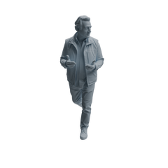 Detail view of MRY-SFW LYTR991 Urban Commuter Man Character Modern Model 3 pcs Model