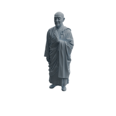 Detail view of MRY-SFW LYTR1082 Monk with Ritual Tools Character Modern Model 3 pcs Model