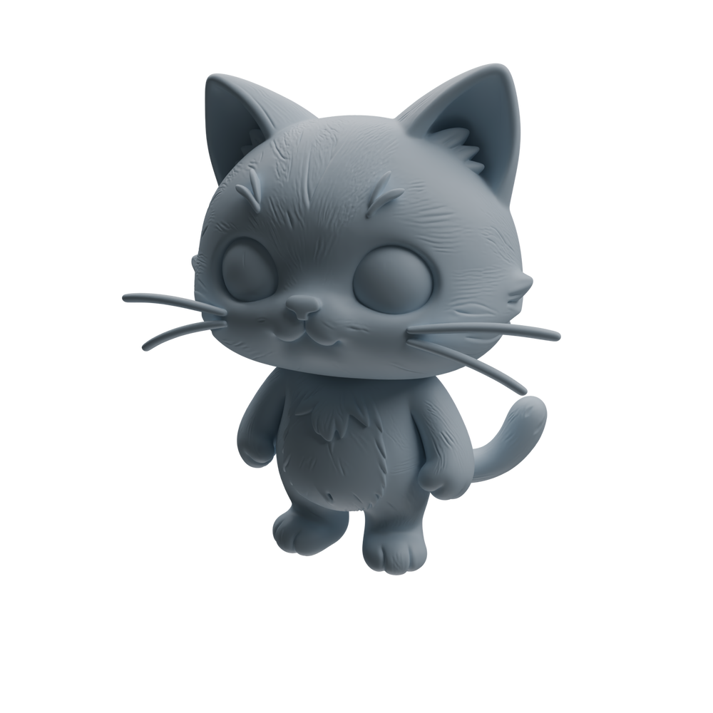 Detail view of MRY-SFW LYTR1048 Cartoon Bear & Cat Animal Modern Model 4 pcs Model