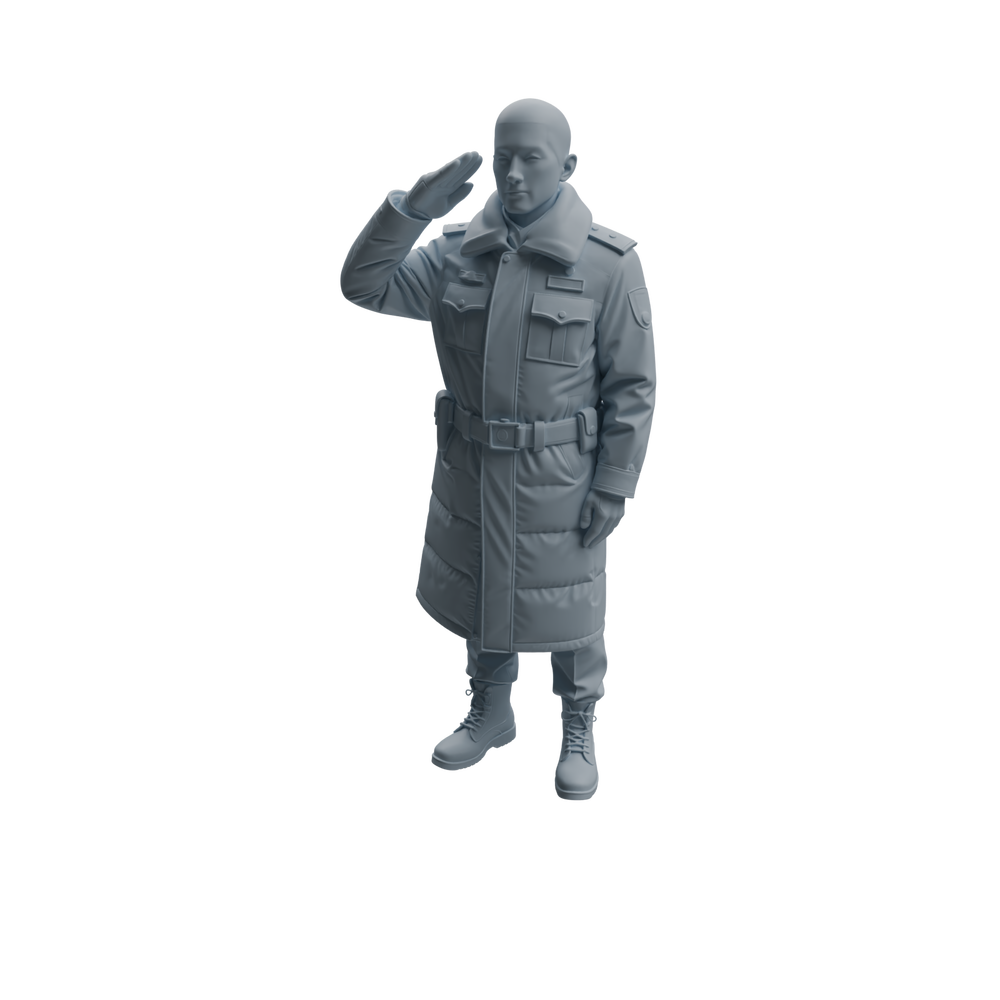 Detail view of MRY-SFW LYTR959 Multi-Scenario Male Police Officer Character Modern Model 4 pcs Model