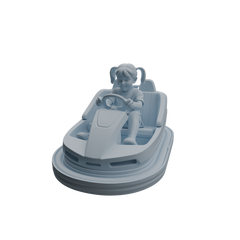 Detail view of MRY-SFW LYTR1044 Amusement Park Bumper Car Kids Character Modern Model 4 pcs Model