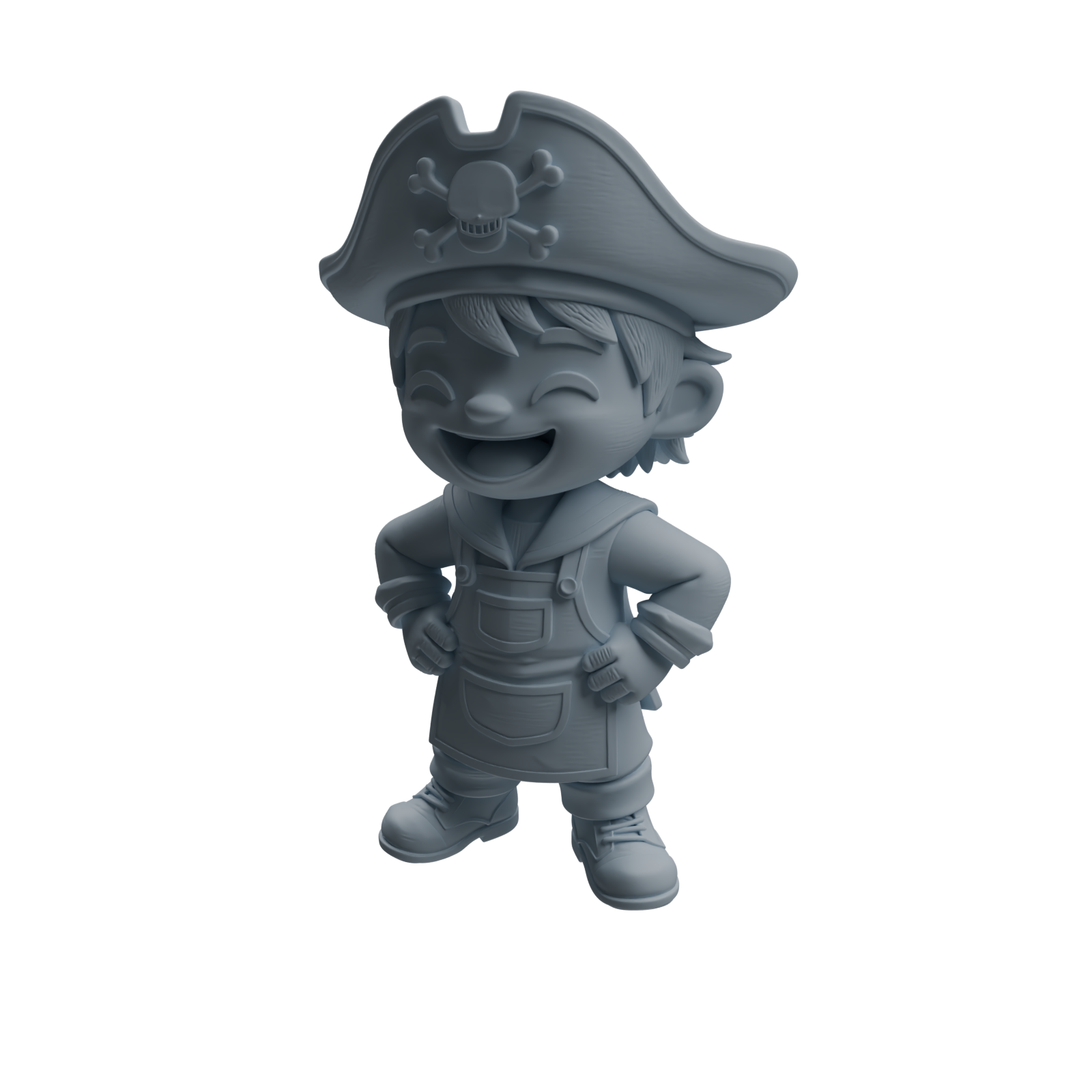 Detail view of MRY-SFW LYTR1091 Multi-pose Chibi Pirate Character Modern Model 4 pcs Model