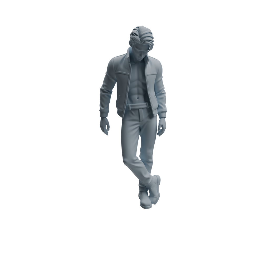 Detail view of MRY-SFW LYTR938 Frustrated Man Character Modern Model 3 pcs Model