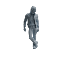 Detail view of MRY-SFW LYTR938 Frustrated Man Character Modern Model 3 pcs Model