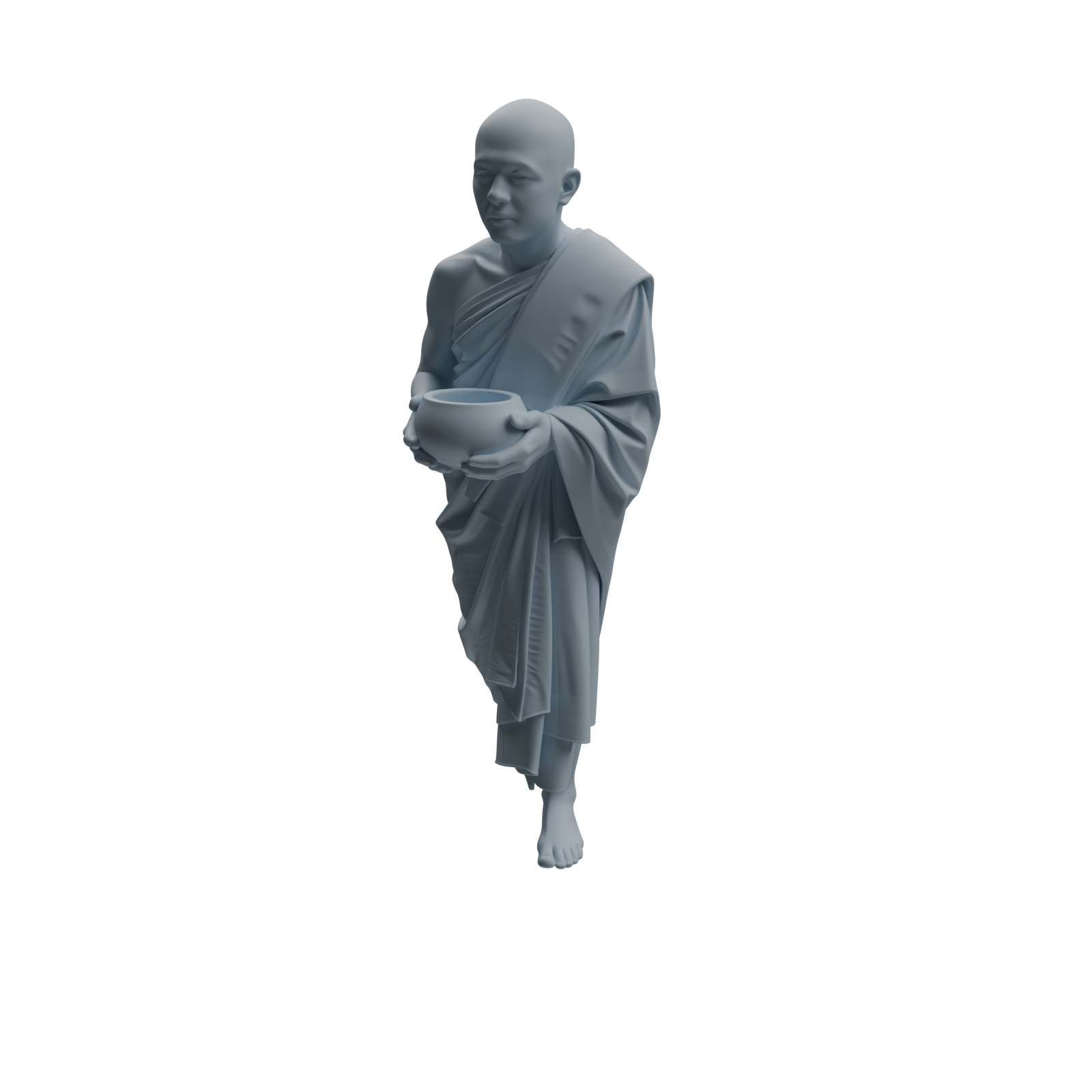 Detail view of MRY-SFW LYTR1080 Zen-style Monk Character Modern Model 3 pcs Model