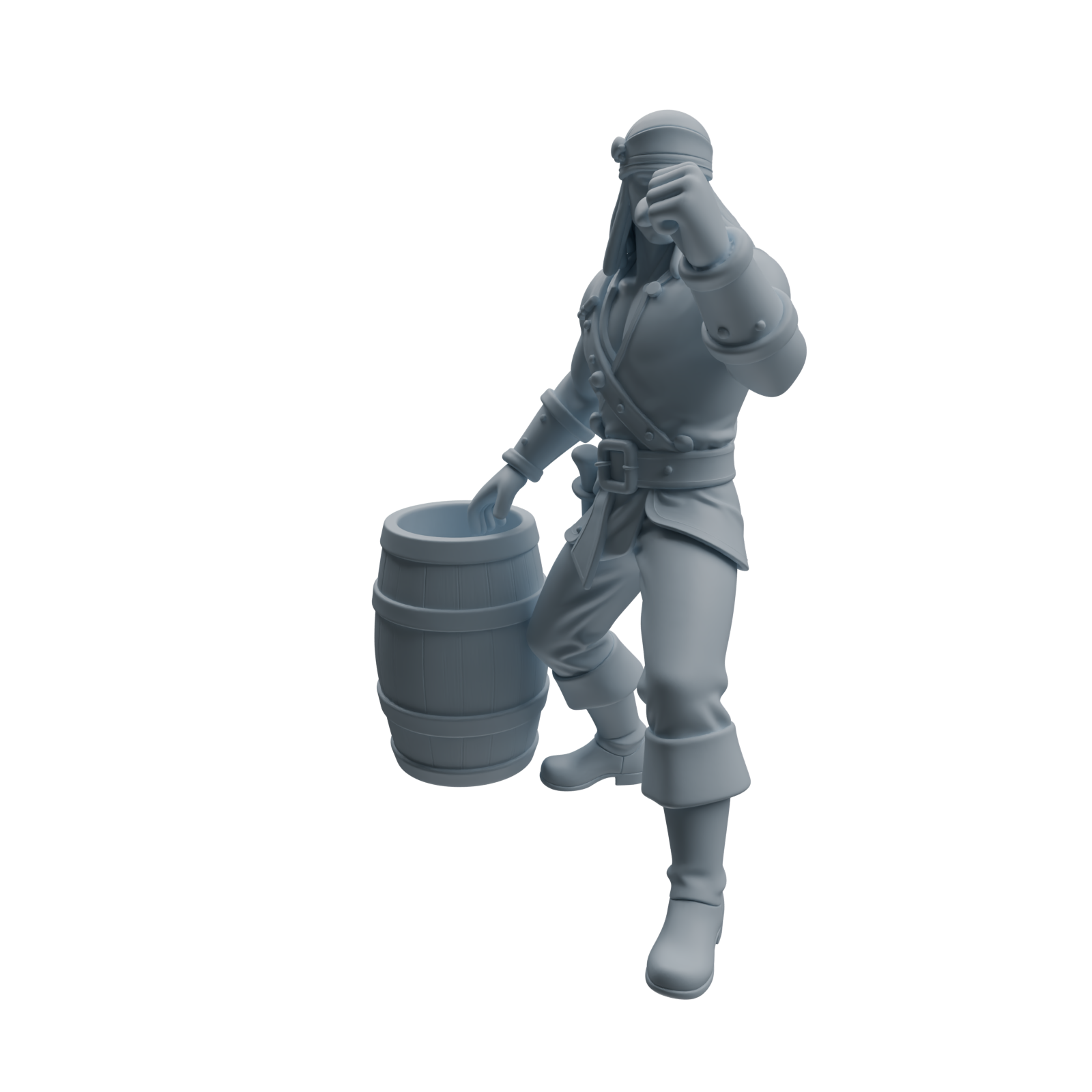 Detail view of MRY-SFW LYTR1099 Action Pose Pirate Character Modern Model 3 pcs Model