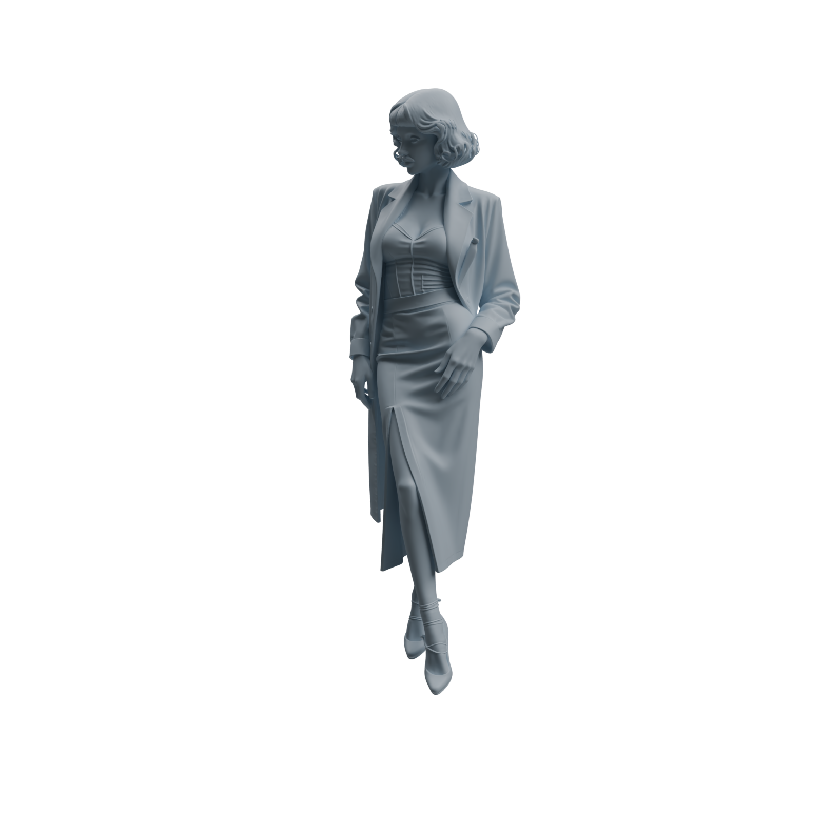 Detail view of MRY-SFW LYTR1005 Female Doctor in Different Poses Character Modern Model 3 pcs Model