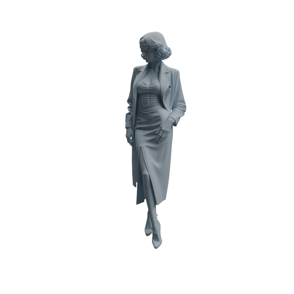 Detail view of MRY-SFW LYTR1005 Female Doctor in Different Poses Character Modern Model 3 pcs Model