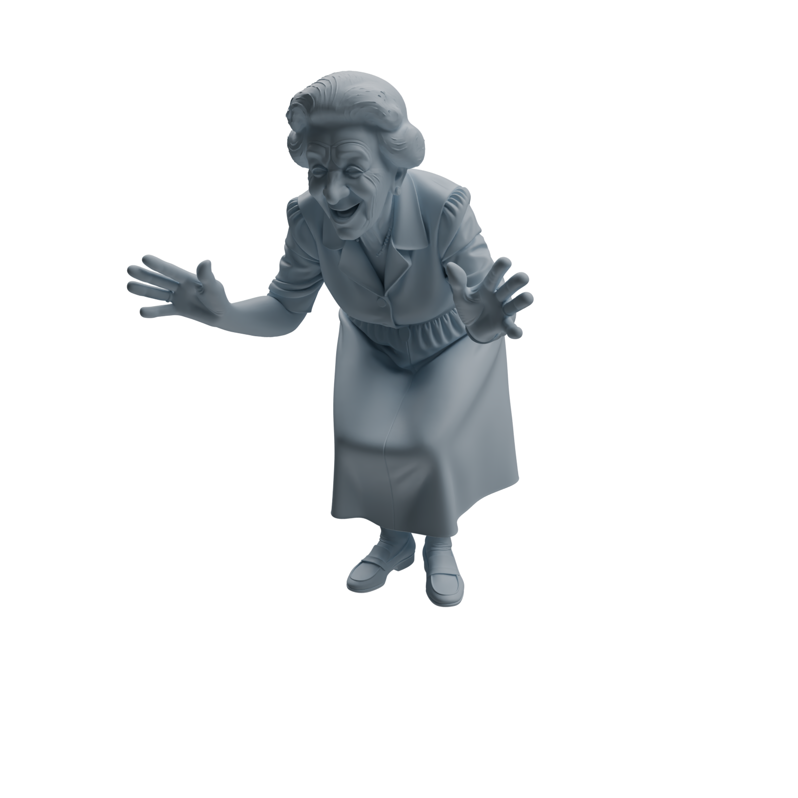 Detail view of MRY-SFW LYTR1035 Interactive Elderly Character Modern Model 4 pcs Model