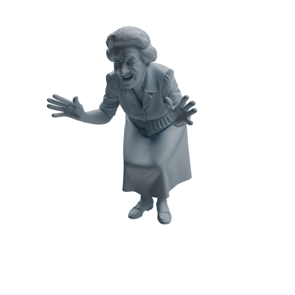 Detail view of MRY-SFW LYTR1035 Interactive Elderly Character Modern Model 4 pcs Model