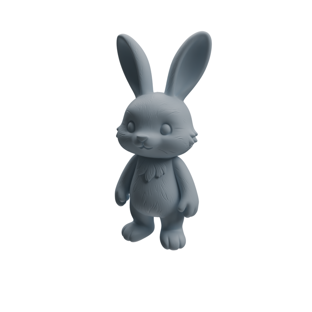 Detail view of MRY-SFW LYTR1047 Cartoon Rabbit Animal Modern Model 4 pcs Model