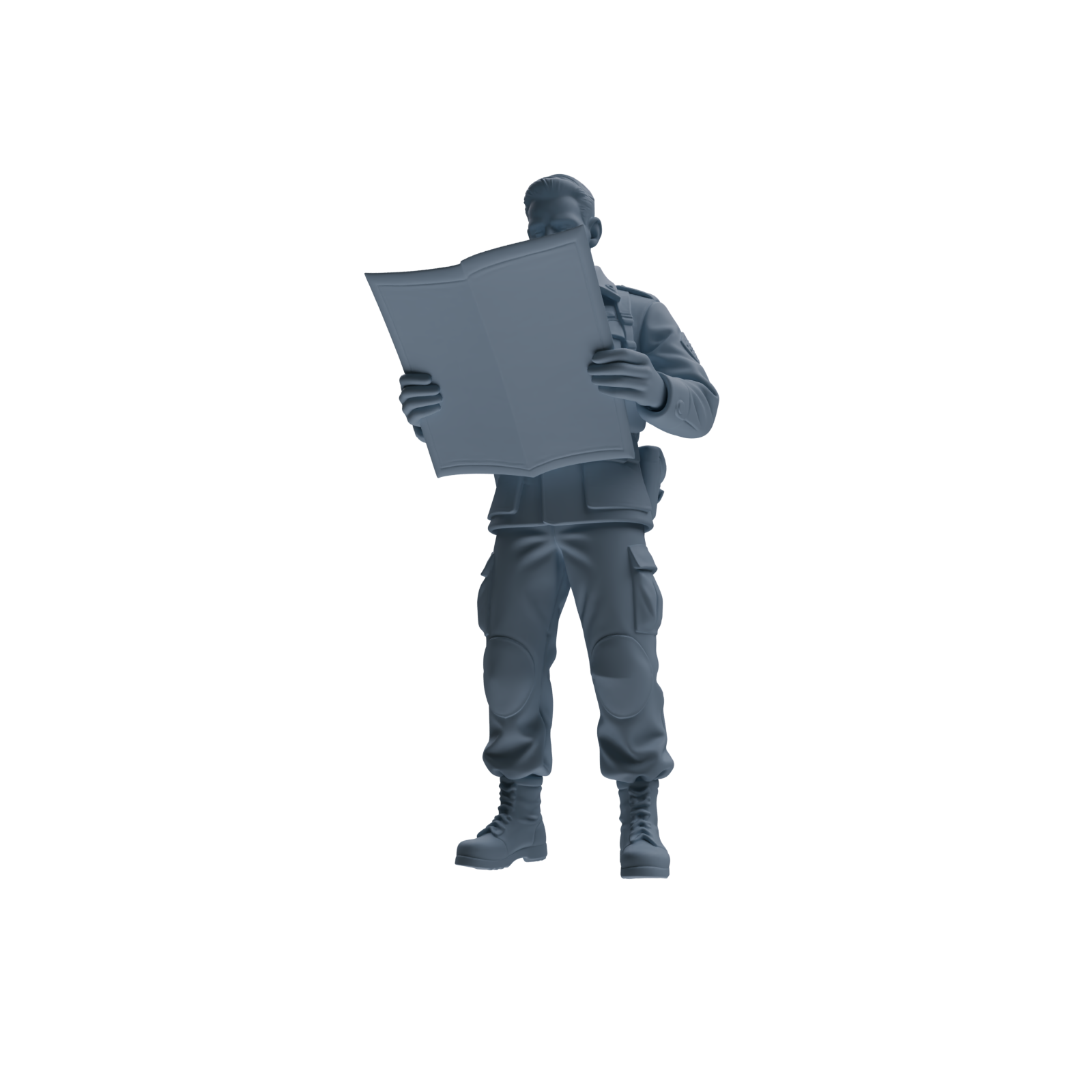 MRY-SFW SSTR184 Miniatures Soldier Model Kit Command Soldier Pose Modern Model 3 pcs