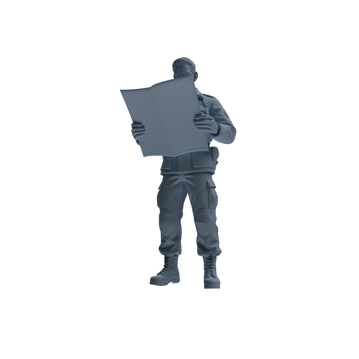 MRY-SFW SSTR184 Miniatures Soldier Model Kit Command Soldier Pose Modern Model 3 pcs — detail view 6