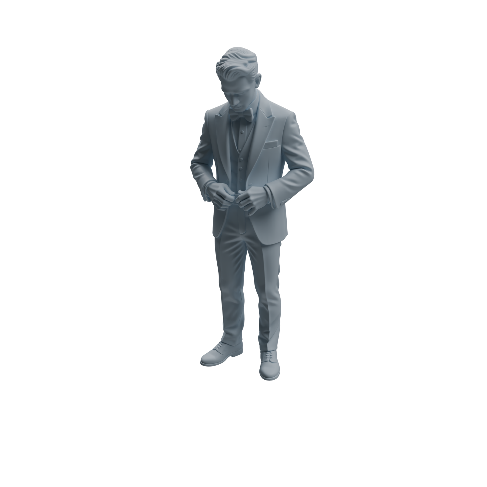 Detail view of MRY-SFW LYTR945 Banquet Host Man Character Modern Model 4 pcs Model