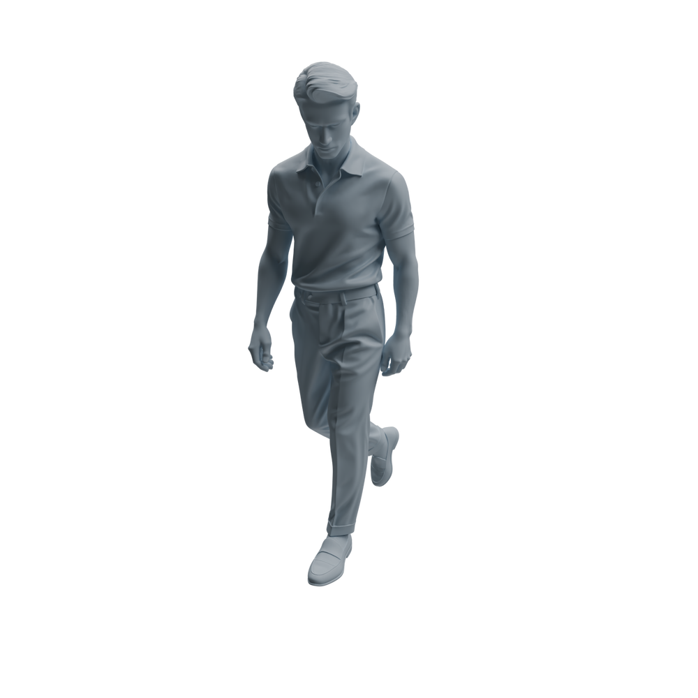 Detail view of MRY-SFW LYTR990 Streetwear Style Man Character Modern Model 4 pcs Model