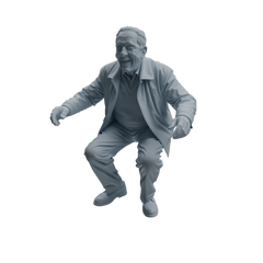 Detail view of MRY-SFW LYTR1037 Joyful Interactive Elderly Character Modern Model 4 pcs Model