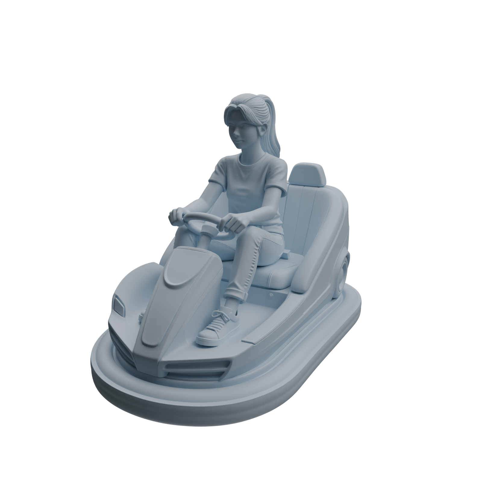 Detail view of MRY-SFW LYTR1046 Amusement Park Bumper Car Adult Character Modern Model 4 pcs Model