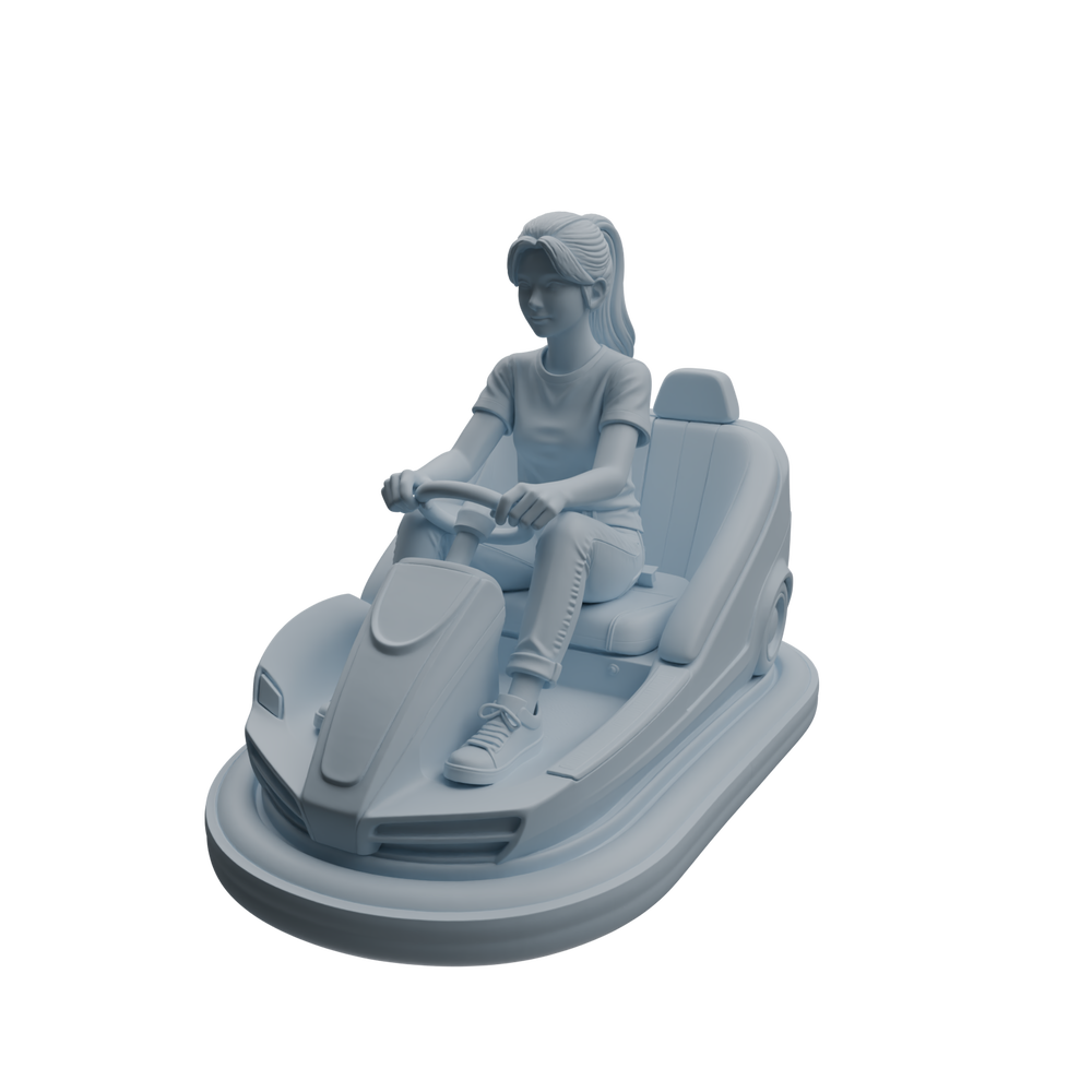 Detail view of MRY-SFW LYTR1046 Amusement Park Bumper Car Adult Character Modern Model 4 pcs Model
