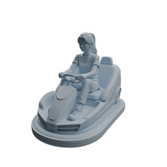 Detail view of MRY-SFW LYTR1046 Amusement Park Bumper Car Adult Character Modern Model 4 pcs Model