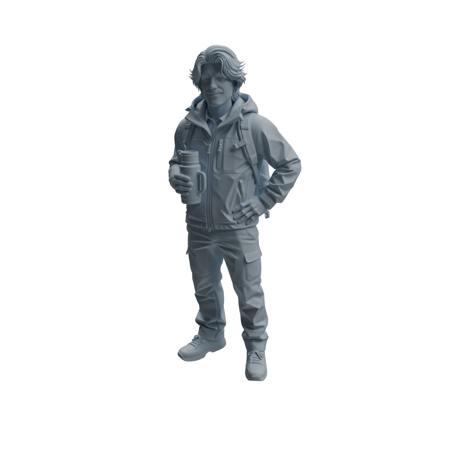 Detail view of MRY-SFW LYTR1023 Outdoor Casual Male Character Modern Model 4 pcs Model