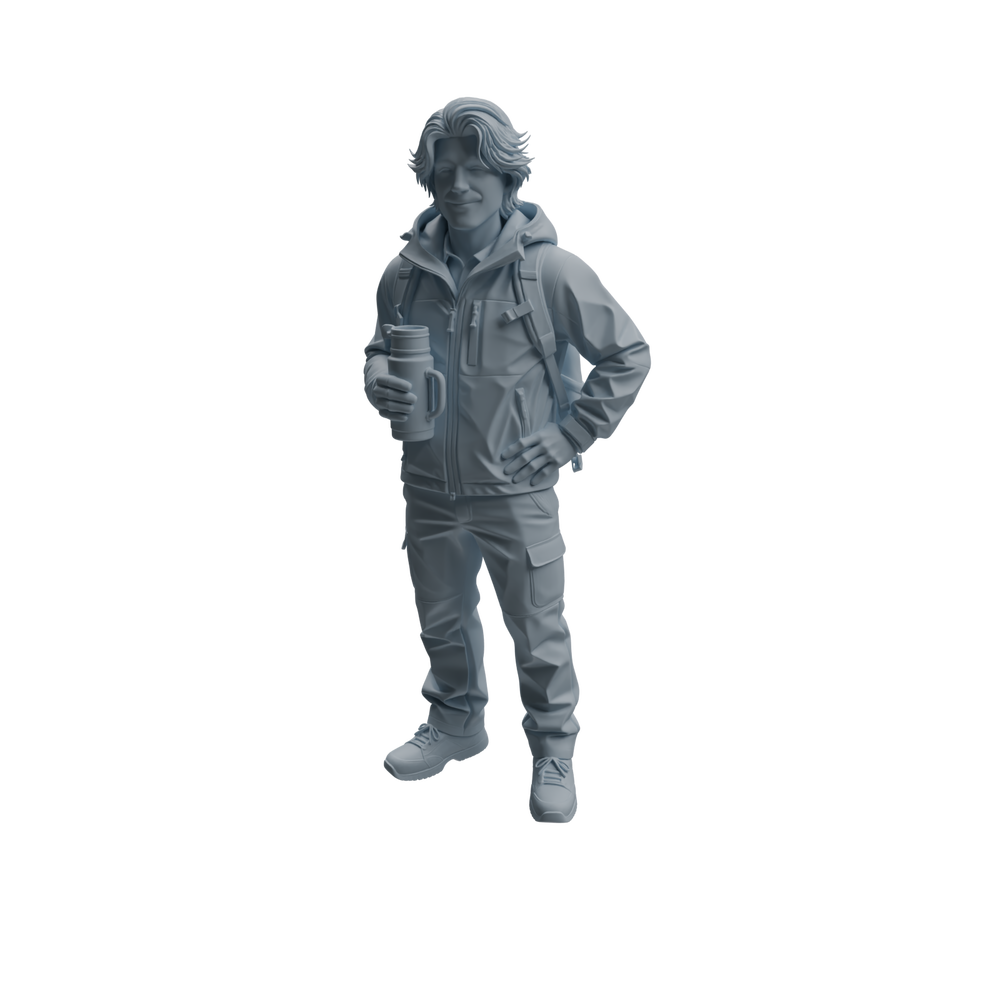 Detail view of MRY-SFW LYTR1023 Outdoor Casual Male Character Modern Model 4 pcs Model