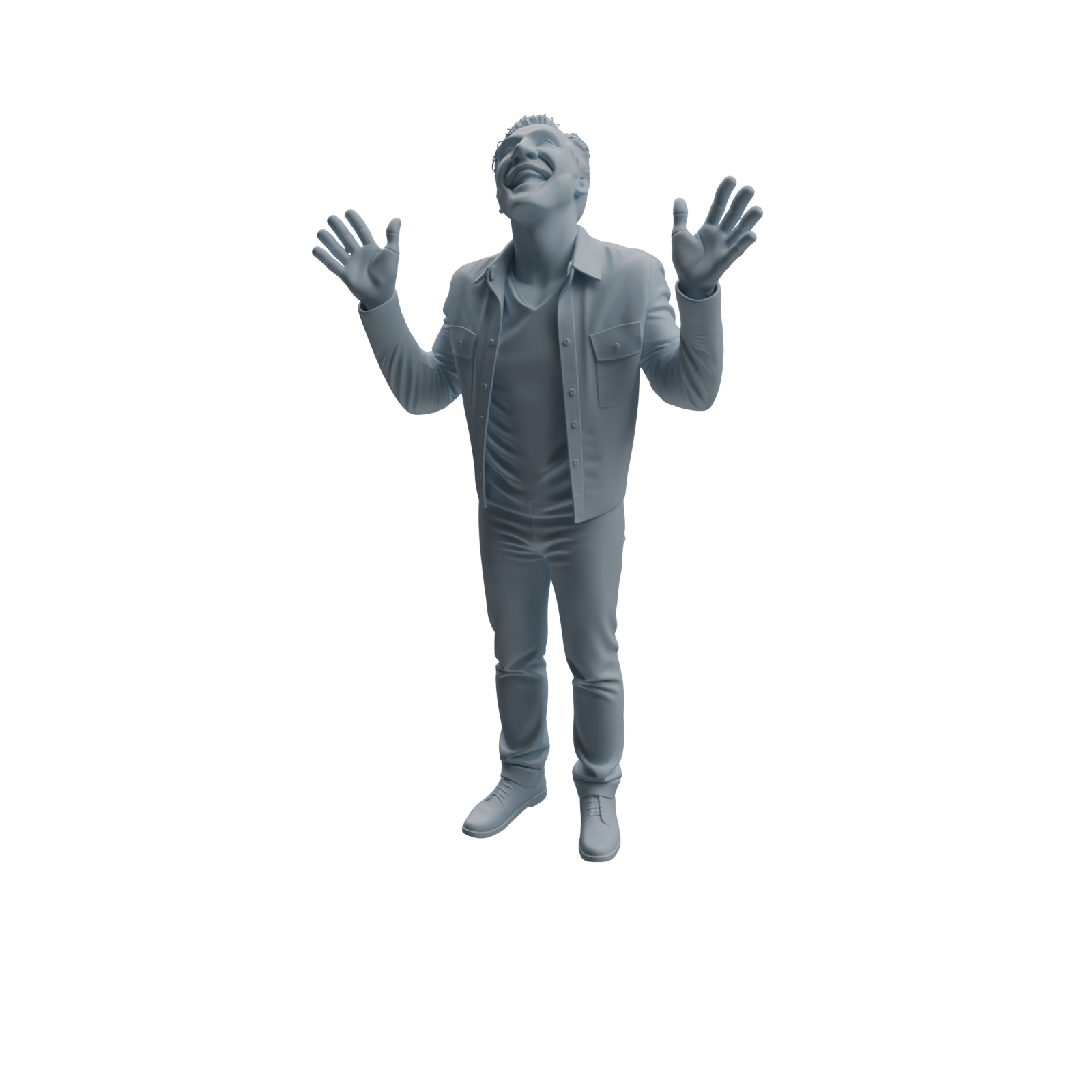 Detail view of MRY-SFW LYTR1041 Joyful Interactive Male Character Modern Model 4 pcs Model