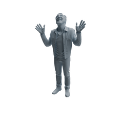Detail view of MRY-SFW LYTR1041 Joyful Interactive Male Character Modern Model 4 pcs Model