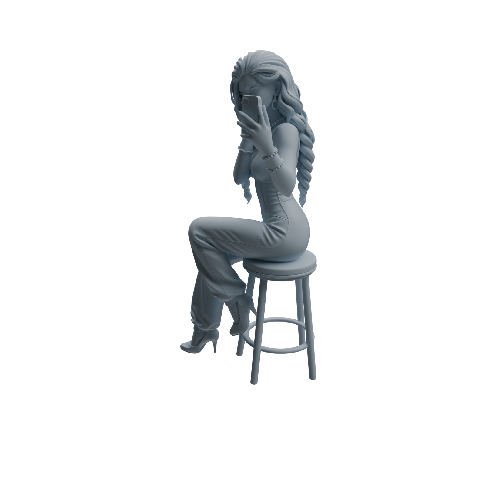 Detail view of MRY-SFW LYTR942 Selfie Woman Character Modern Model 4 pcs Model