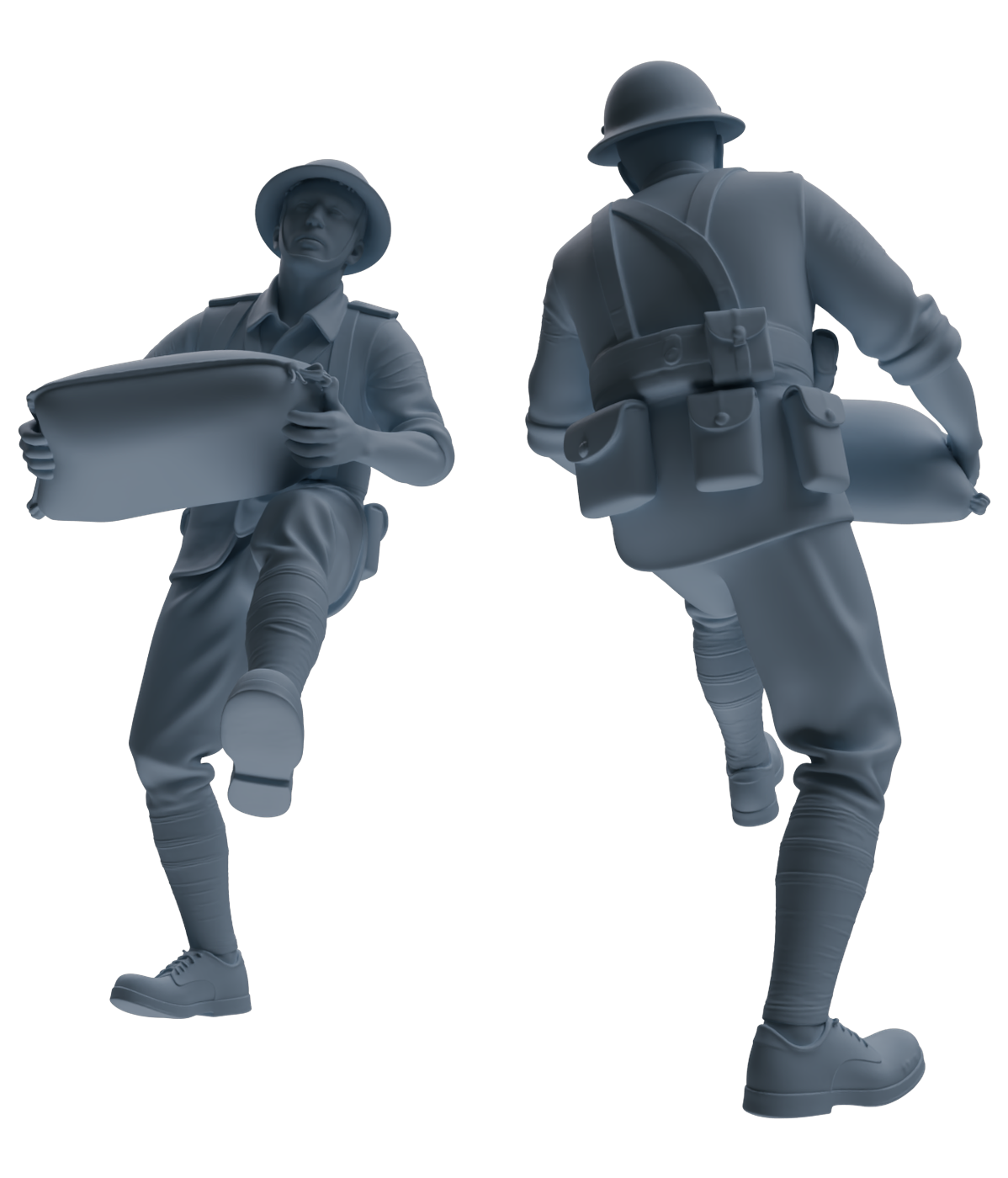 MRY-SFW SSTR177 Miniatures Soldier Model Kit Combat Engineer Soldier Modern Model 6 pcs