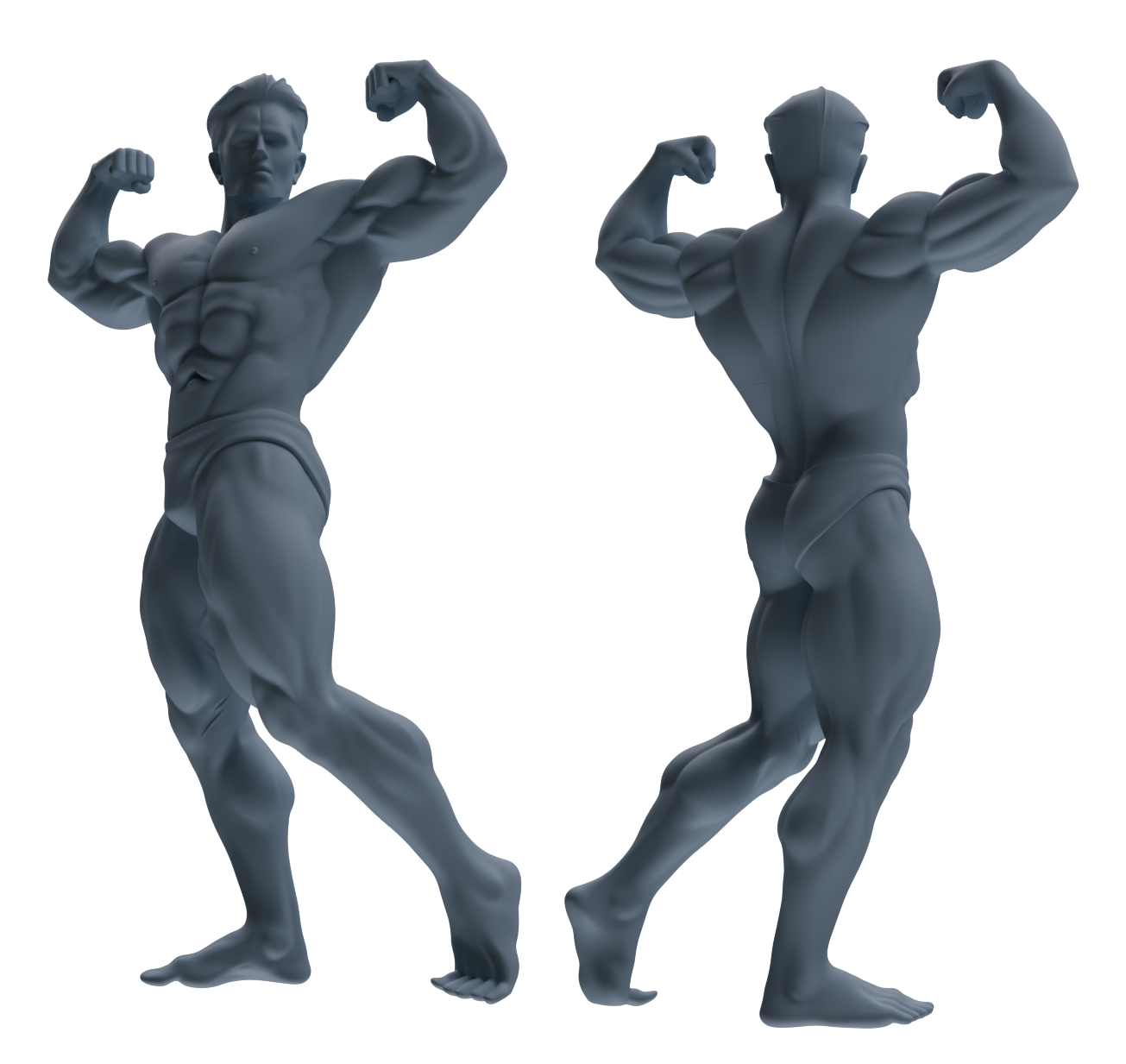 Detail view of MRY-SFW LYTR829 Male Bodybuilder Figure Modern Model 6 pcs Miniature Car Diorama Figures Scene Props Accessories Resin Model