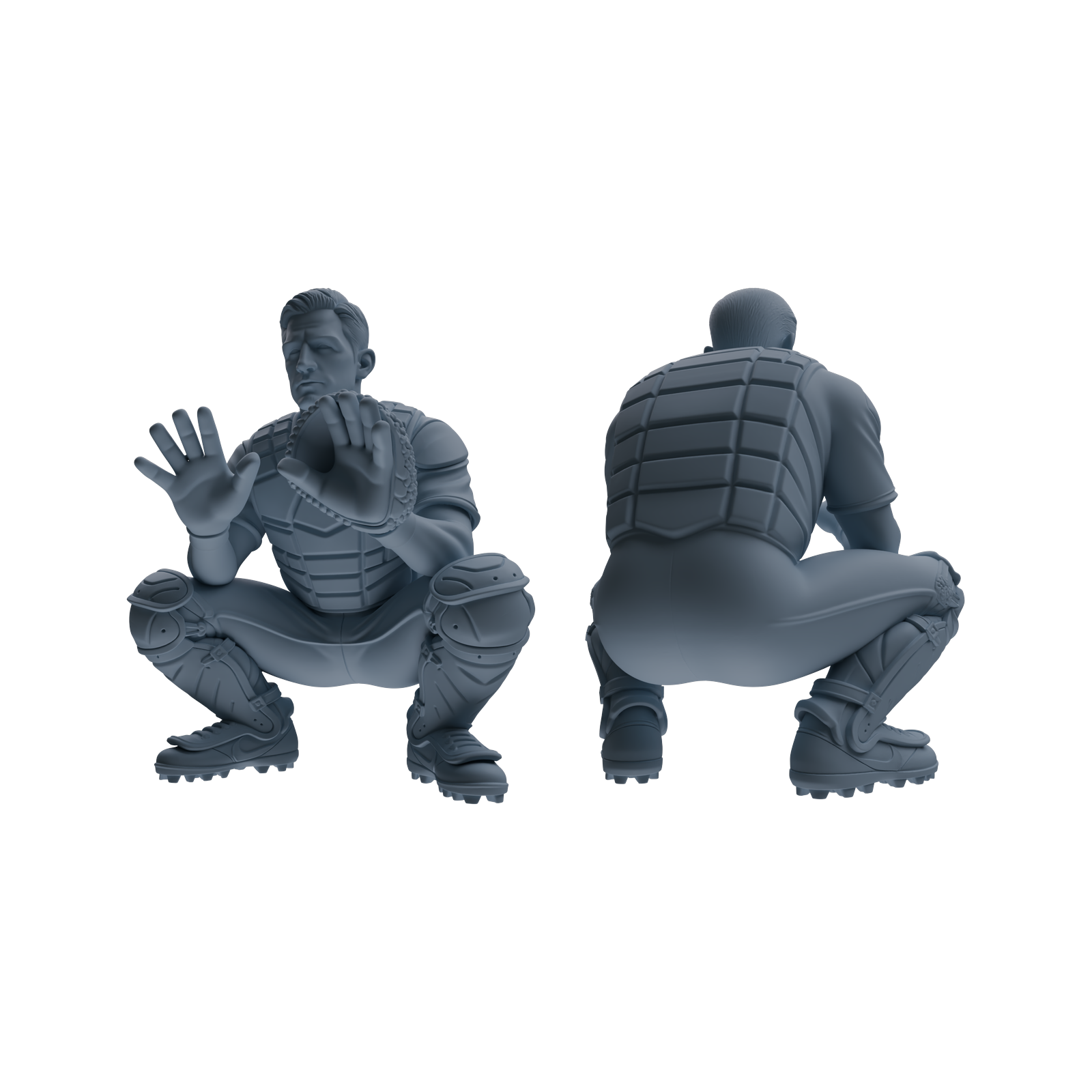 Detail view of MRY-SFW LYTR802 Baseball Player Figure Modern Model 4 pcs Miniature Car Diorama Figures Scene Props Accessories Resin Model