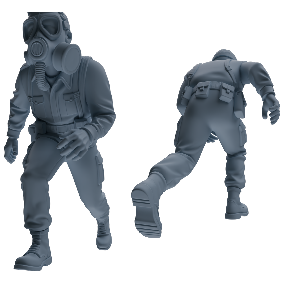 MRY-SFW SSTR188 Miniatures Soldier Model Kit Multi-Functional Recon Soldier Pose Modern Model 5 pcs