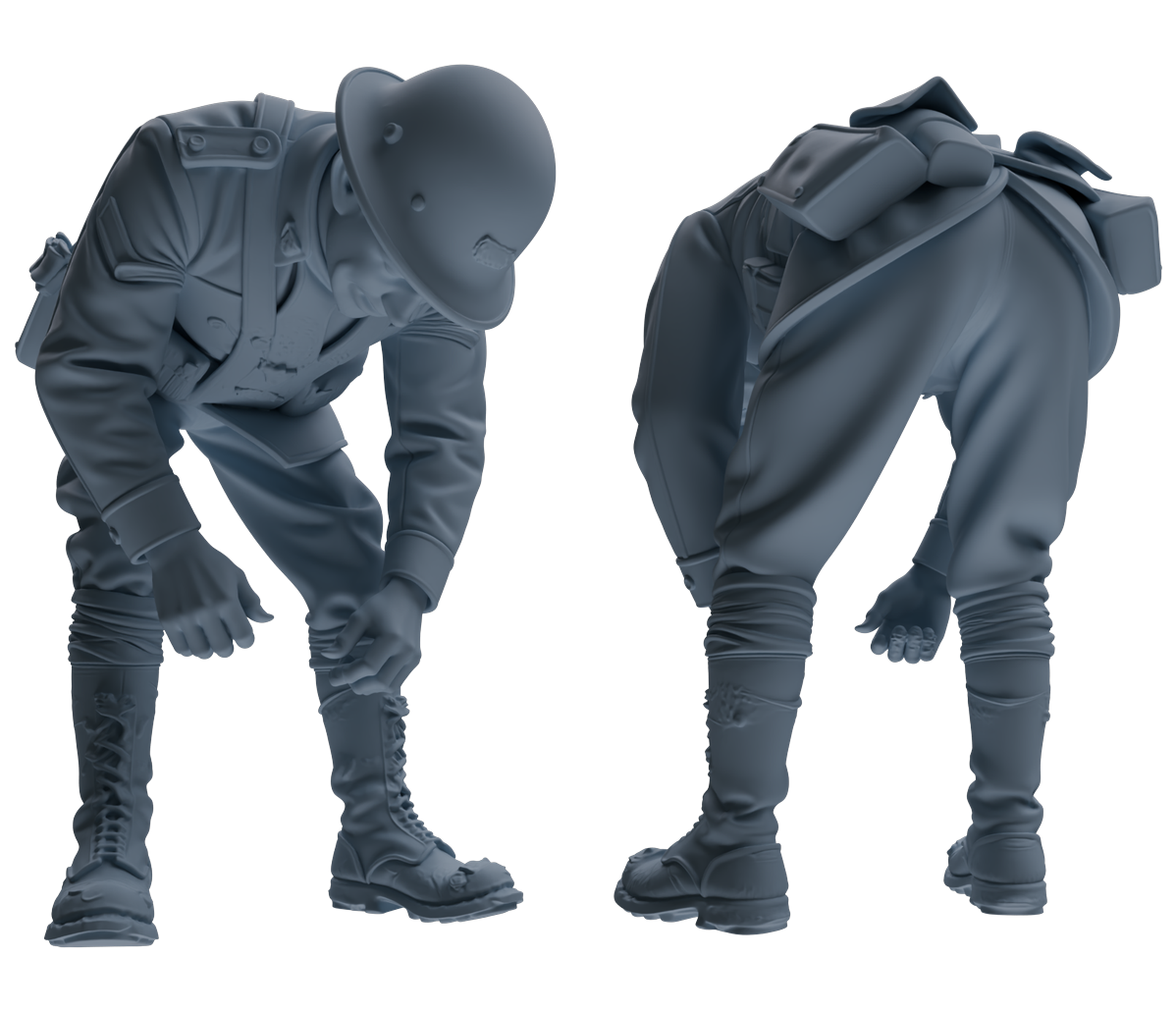 MRY-SFW SSTR199 Multi-Functional Combat Soldier Pose Modern Model 6 pcs