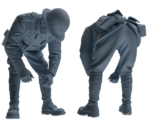 MRY-SFW SSTR199 Multi-Functional Combat Soldier Pose Modern Model 6 pcs