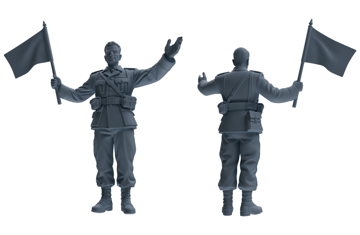 MRY-SFW SSTR190 Miniatures Soldier Model Kit Demolition Command Soldier Pose Modern Model 4 pcs