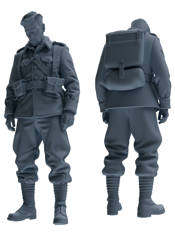 MRY-SFW SSTR197 Miniatures Soldier Model Kit Multi-Pose Soldier Modern Model 5 pcs